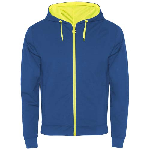 Veste de survêtement personnalisable unisexe - Fuji Bleu royal et Jaune fluo